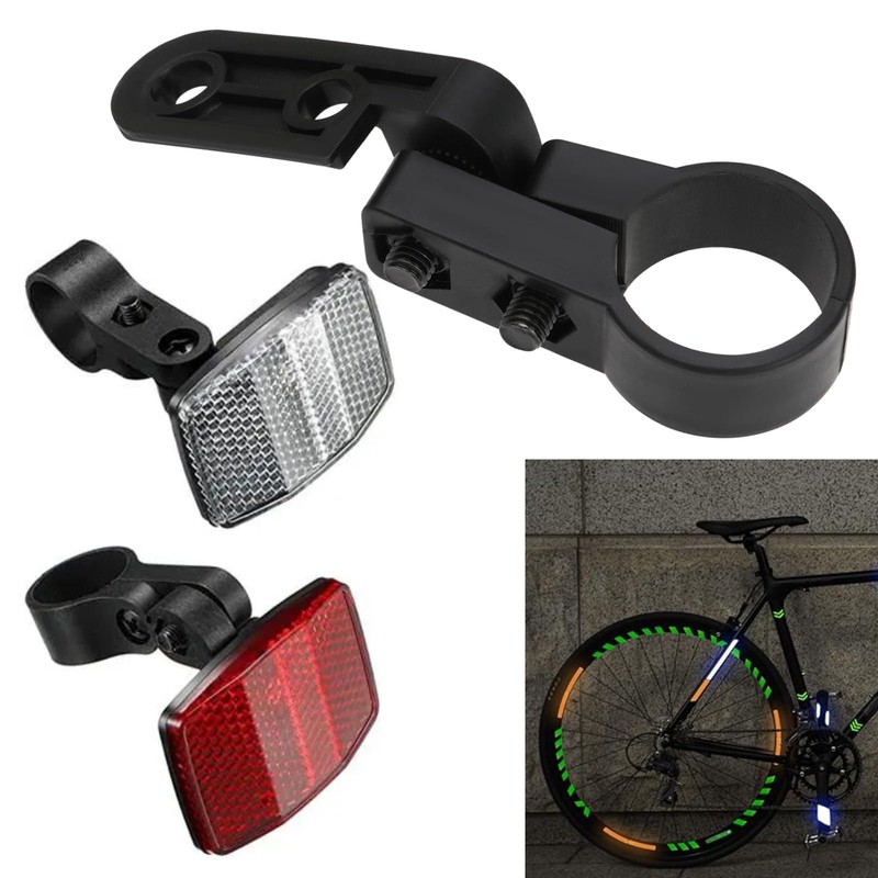 Create idea 4Pcs Bicycle Front And Rear Reflector Warning Reflector