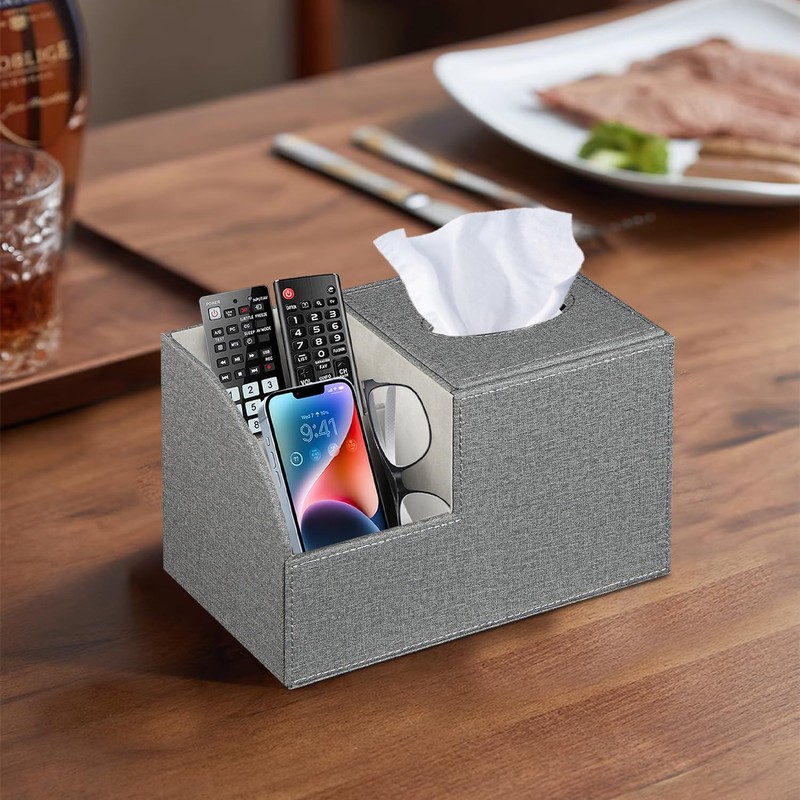 BLIENCE Tissue Cube Box Holder- Multi-Functional Tissue Box Cover Square