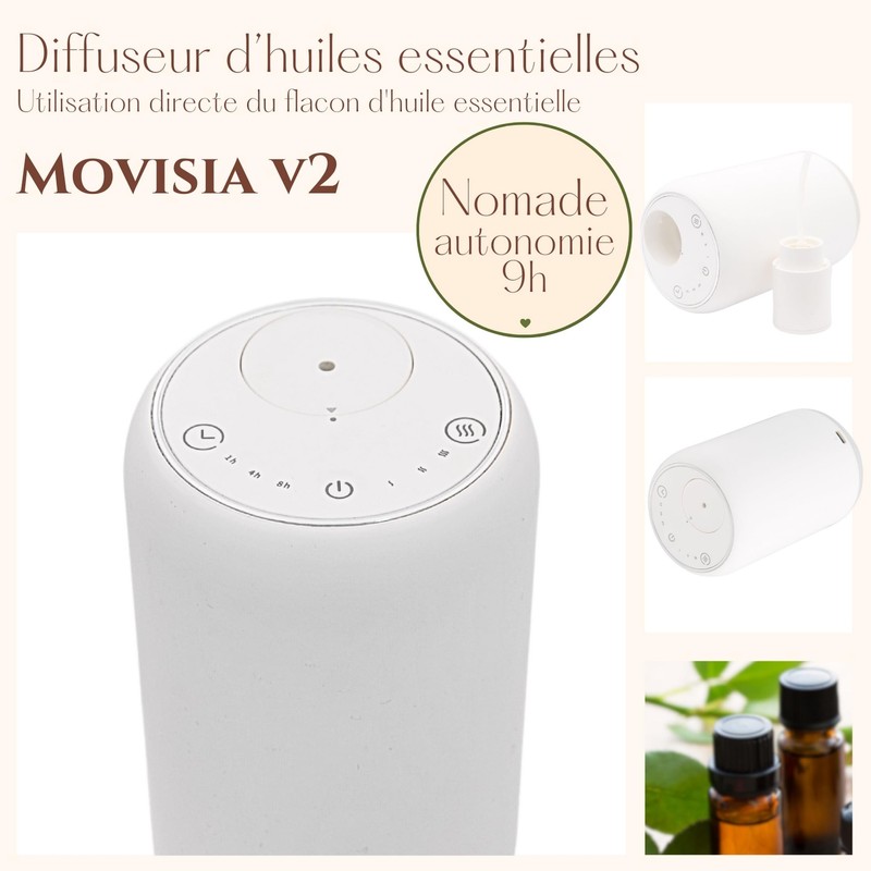 Zen'Arôme Nomadic Movisia V2 Essential Oil Atomiser - Diffusion Area