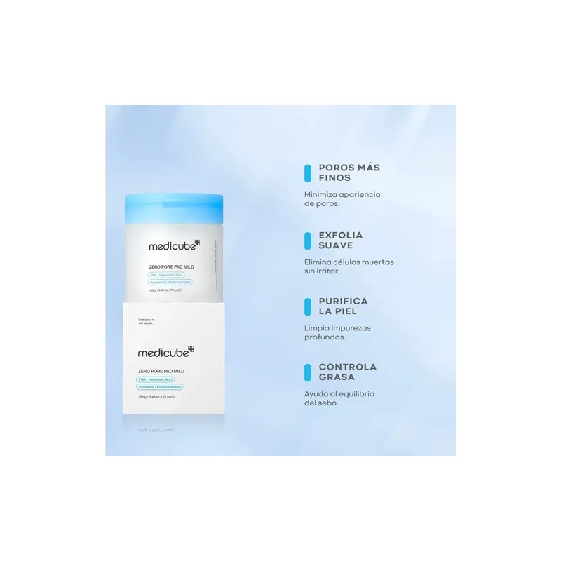 Medicube Zero Pore Pad Mild Exfoliating Toner Pads, 70 Pads