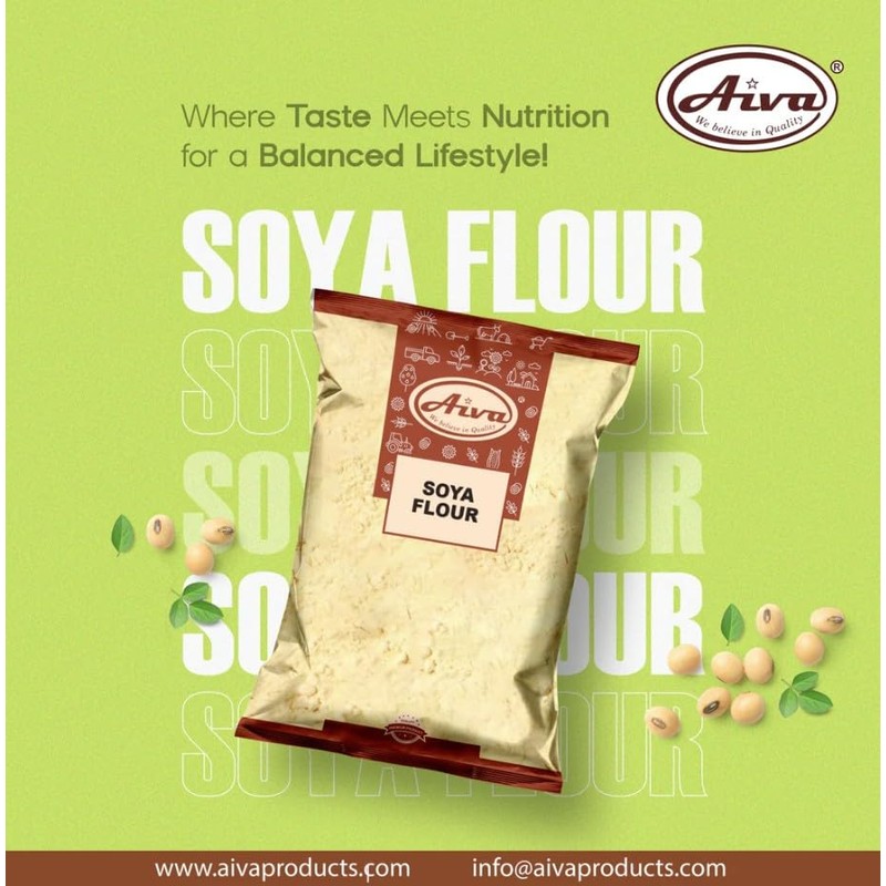 Aiva Soy Soya Bean Floour 4 LB Bulk | Soy