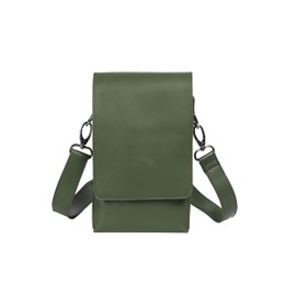 Charloti Scissor Case, Hairdresser Trimmer, 8 Pieces, Pastel Colors, Attached Belt, Storage Cover, Box Type (Moss Green)