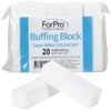 ForPro Professional Collection Buffing Block, Super White, 180/240 Grit, Four-Sided