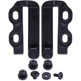 [1 Pair] Dura-Grip Speed Clips for OWB Holsters - (Black) - (1.50in) - (w/Mounting Hardware) - (Pair) - Quick Attach & Detach, Secure Belt Mount, Durable Tufmax Polymer, Lightweight, All-Day Comfort