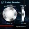 UCINNOVATE 4Pcs 3.15”Round LED Marine Light with sliver housing, Navigation
