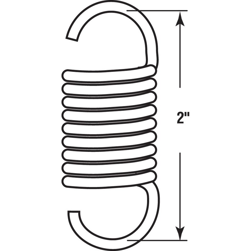 Prime-Line Products SP 9614 Spring, Extension, 3/4-Inch by 2-Inch -