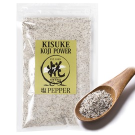 KISUKE KOJI POWER - Koji Powder with Salt and Pepper All-purpose Fermented Umami Seasoning, Tenderizer, Sweetener, Umami-booster, Meat-Cure, Easy-To-Use for any dish and drink, 110g / 3.8oz