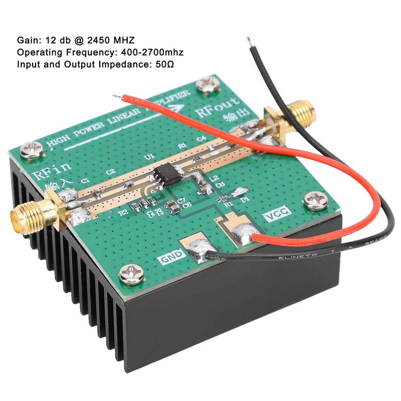 RF Power Amplifier, RF2126 400-2700MHz 2.4GHZ 1W Amplifier with Heatsink,