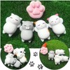 Squishies Kawaii, 4 Pcs Cat Squishy Mini Squishies Stress Mochi