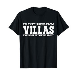 Villas Hometown NJ New Jersey Home Roots Funny City Villas T-Shirt