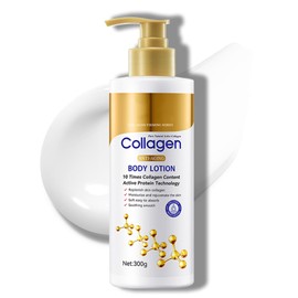 300ML Collagen Body Lotion - Firming Body Lotion with Lemon, Jasmine & Sandalwood, Fast-Absorbing Collagen Body Cream for Dry Skin, Daily Firming Cream for Soft Smooth Skin