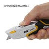 XW Auto Loading Utility Knife, 3-Position Retractable Box Cutter with