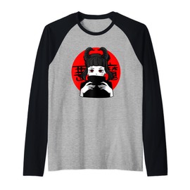 Kawaii Anime Nu Goth Style Occult Punk Emo Satanic Raglan Baseball Tee