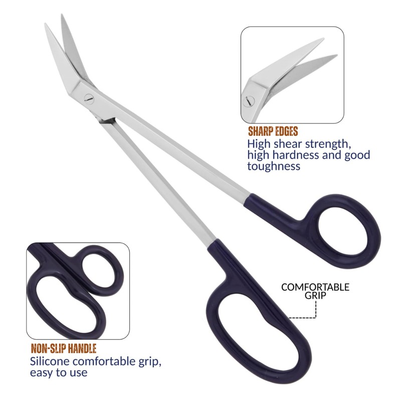 ASM Extra Long Thick Toe Nail Scissors with Nail File