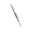 Stainless Steel Tweezers, with Curved Serrated Tip Multipurpose Sewing Machine