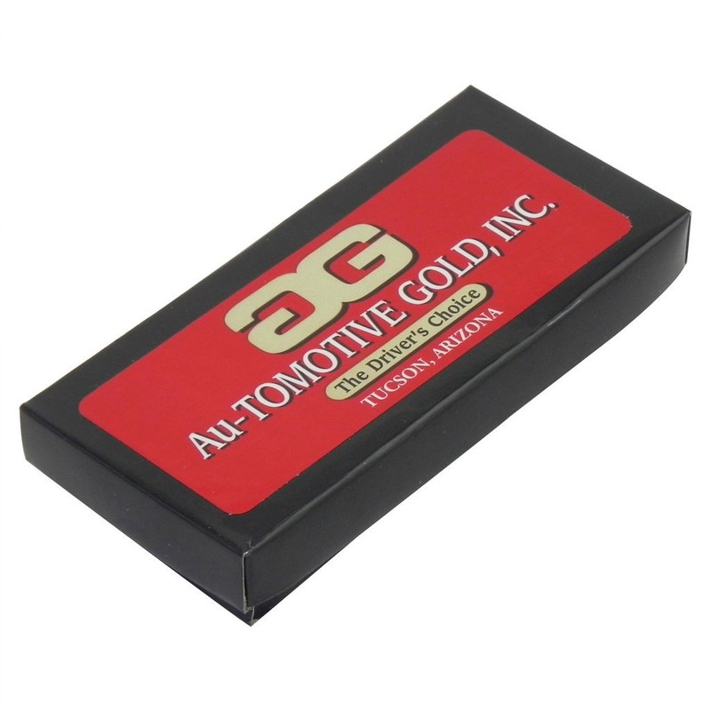 Ford Mustang Key Ring White Leather Rectangular Keychain - KC1557.MGT