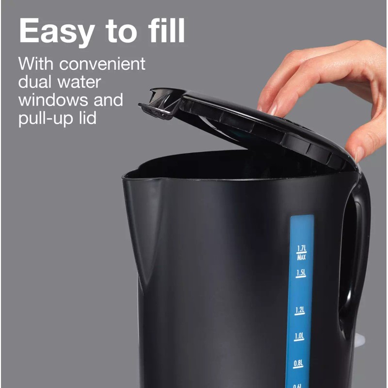 Proctor Silex 1.7L Cordless Electric Kettle Boiler & Heater -