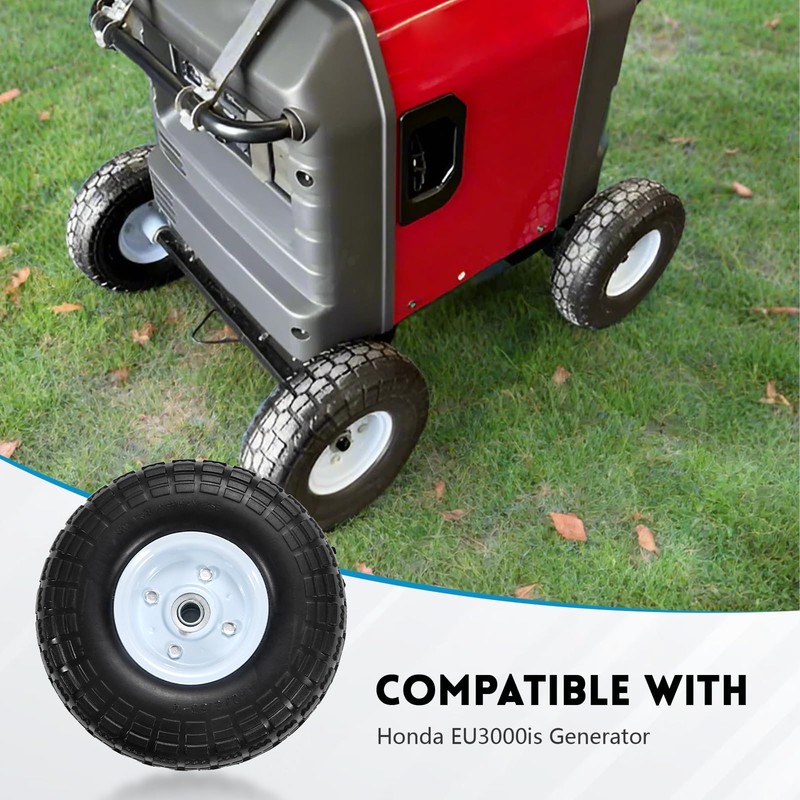 Queencar Generator Wheel Kit Compatible With Honda EU3000IS, Durable Construction,
