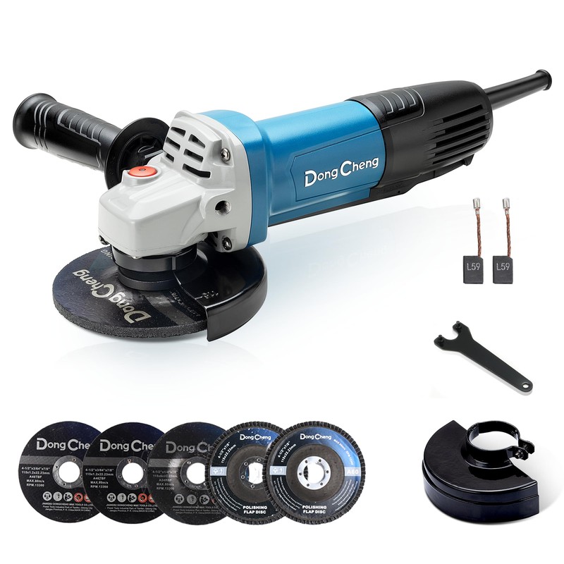 DongCheng Angle Grinder 4-1/2 inch 6.7-Amp Paddle Switch 11800RPM Power