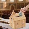 Amcortn Offering Boxes for Church - Prayer Request Box, Wood