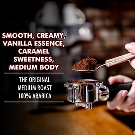 Liberty Beans Coffee Flavored Ground Coffee | Medium Roast, Low Acid | 100% Arabica | Boosts Energy, Supports Brain & Heart Health | Fair Trade & Organic, Rich Flavor, 12 oz (Single, French Vanilla)