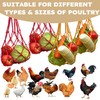 Hühner Gemüse Obst Hängende Feeder, 4Pcs wiederverwendbare Hühner Gemüse String