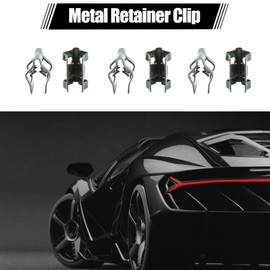 sourcing map Pack of 50 Car Interior Console Dashboard Metal Trim Retaining Clips