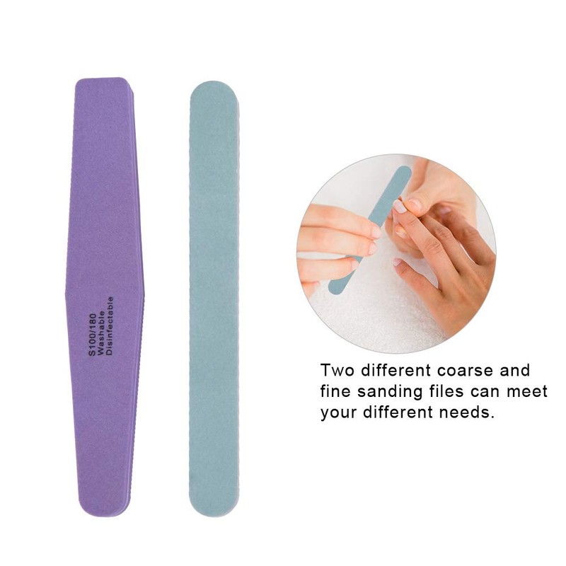 Salmue Herramientas de manicura para Lijado de limas de uñas,
