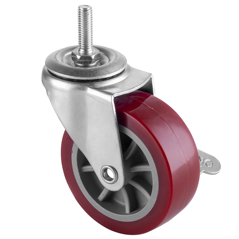 3 Inch Swivel Caster Wheels Set of 4, Locking Casters