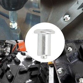 Snow Tire Spikes, 100 Pcs 11mm Length Wheel Tire Studs Anti Slip Carbide Screw In Tyre Studs for Car Truck Boot Motorcycle ATV SUV