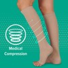 Juzo Basic 4410ad 15-20mmhg Knee-High Closed Toe Compression Stocking,Beige,3 (III)