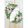 WEIERYUE Artificial Wedding Arch Flowers Kit(Pack of 2) for Wedding