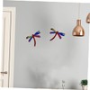 CHILDWEET 2pcs Iron Dragonfly Wall Decor Quirky Outdoor Pendant Perfect