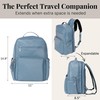 Tribecca Expandable Travel Laptop Backpack Water-Resistant Nylon Work Bag w/Organization,