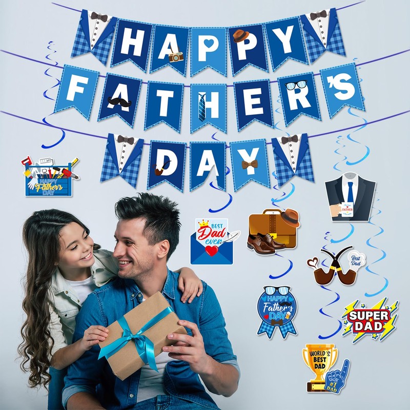 Happy Fathers Day Decorations Happy Father's Day Banner Fathers Day