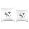 Mens Electric Shaver Throw Pillow