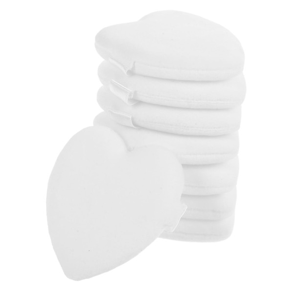 minkissy 8pcs Heart Puff Beauty Puffs Foundation Sponge Powder Puff