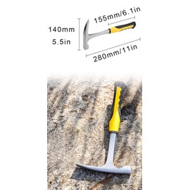 ZHYUAN Geological Hammer, Brick Hammer, Geological Hammer, Geological InvestigationsHammer, Geological Surveying, Geologist Hammer, Geological Tools, Mining Supplies, Exploration Tools