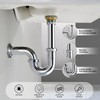 ZM Brass P Trap with Clean Out 1-1/2 Inch Sink