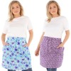 Apron Cotton Colourful Floral Apron Half Apron Cooking Apron, Twin