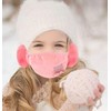 2-in-1 Kids' Winter Mask with Earmuffs Winter Mask Coffee 10ea