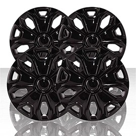 Auto Reflections Set of 4 16" Wheel Covers for 2015-2019 Ford Transit - Gloss Black
