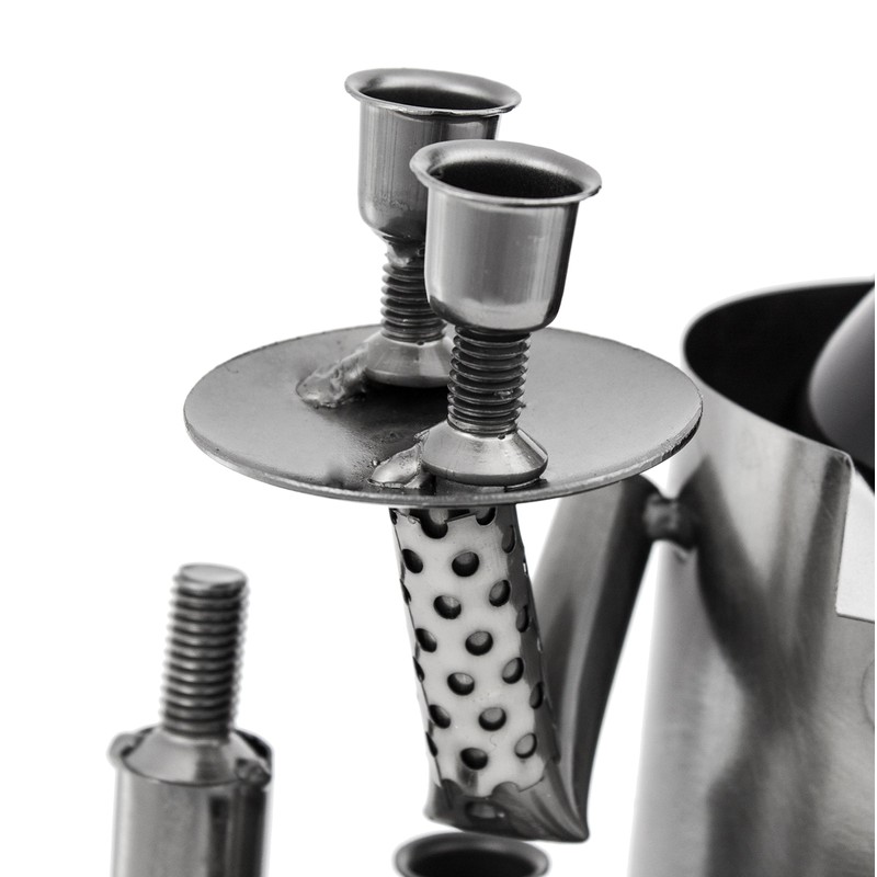 BRUBAKER Wein Flaschenhalter Barkeeper Metall Skulptur mit Geschenkkarte