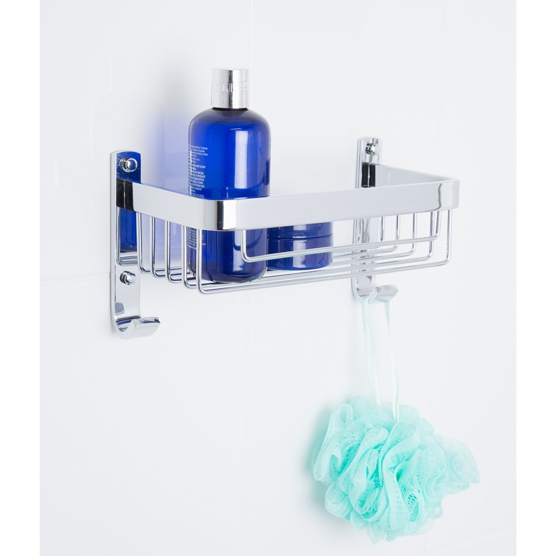 Croydex Aluminium Basket Large Silver