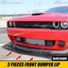 DTOUCH Front Lower Bumper Lip Spoiler Splitter Kit For Dodge