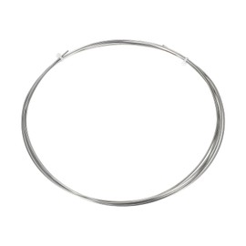 sourcing map 14 Gauge/1.6mm Nichrome 80 Cr20Ni80 Heating Resistance Wire 10ft High Temperature for Electronic Components Repairing, Silver Tone