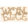 5 Inch Wooden Letters Curlz G Girl Font, Unfinished Small