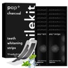 Pack of 28 teeth whitening strips, whitening teeth, white stripes