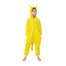 JZHJMYXDZ Kids Animal Onesie Pajamas Cosplay Costumes Sleepwear Holloween Costumes for Girls Yellow