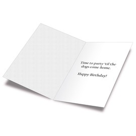 Prime Greetings Funny Dog Birthday Card Pun With Australian Shepherd, Made in America, Eco-Friendly, Thick Card Stock with Premium Envelope 5in x 7.75in, Packaged in Protective Mailer